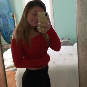 Brandy Melville Long Sleeve Crop-Top